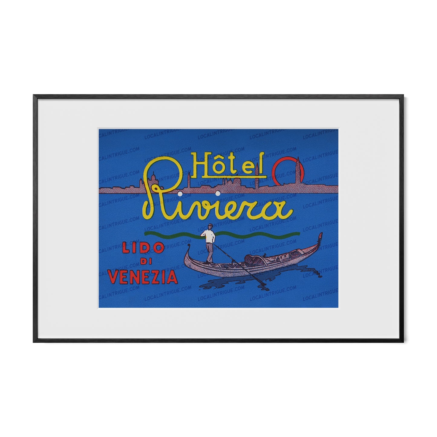 Hotel Riviera · Venice, Italy · Framed Print