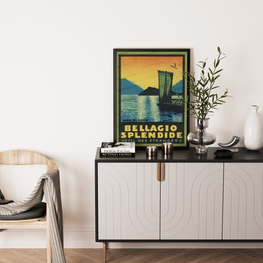 Bellagio Splendid · Lake Como, Italy · Framed Print