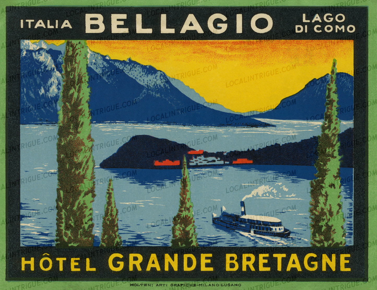 Bellagio Hotel Grande Bretagne - Lake Como, Italy