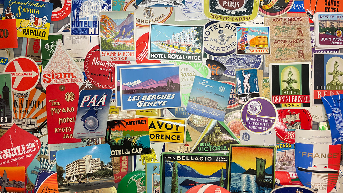 Vintage Luggage Decals