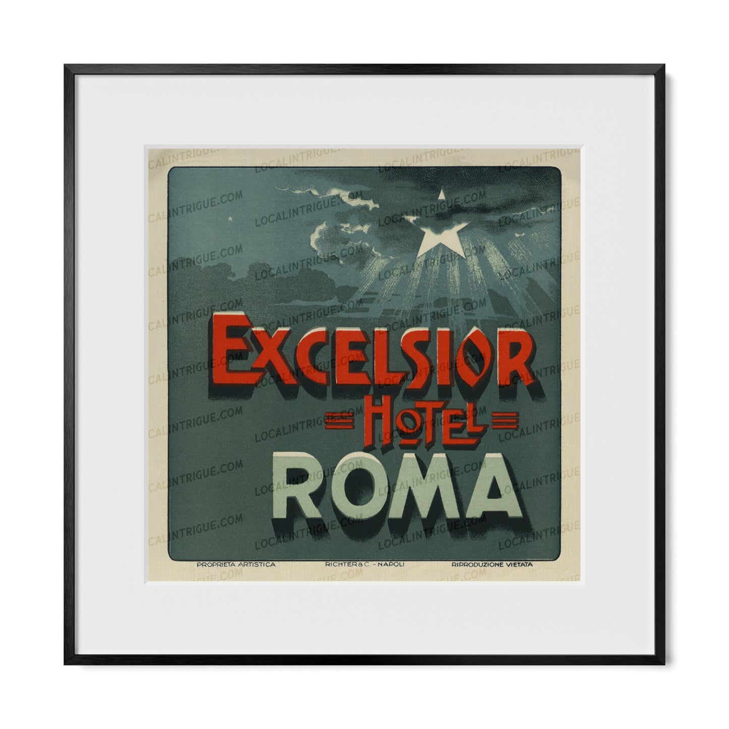Excelsior Hotel · Roma, Italy · Framed Print