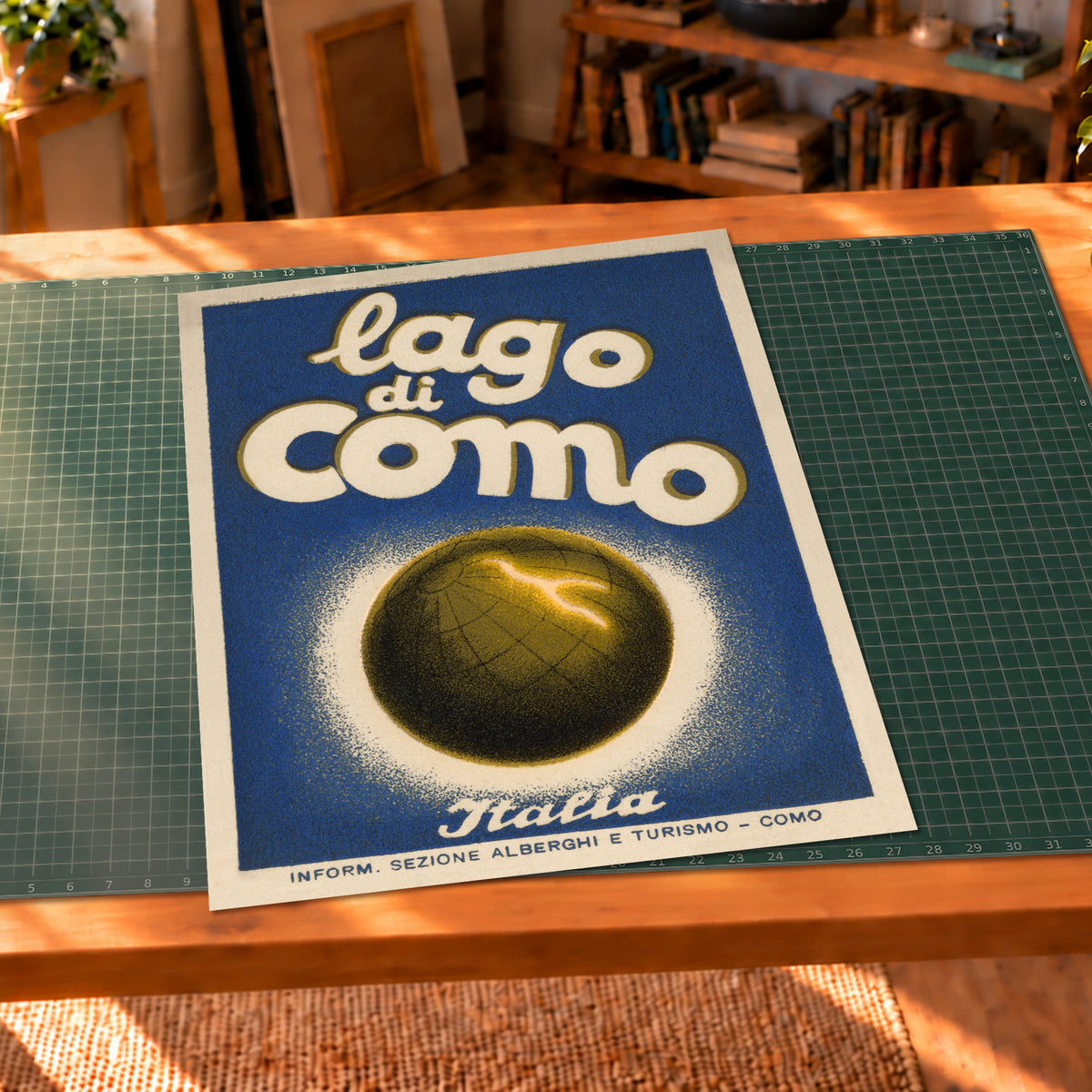 Vintage Lago di Como Lake Como Italy travel art print