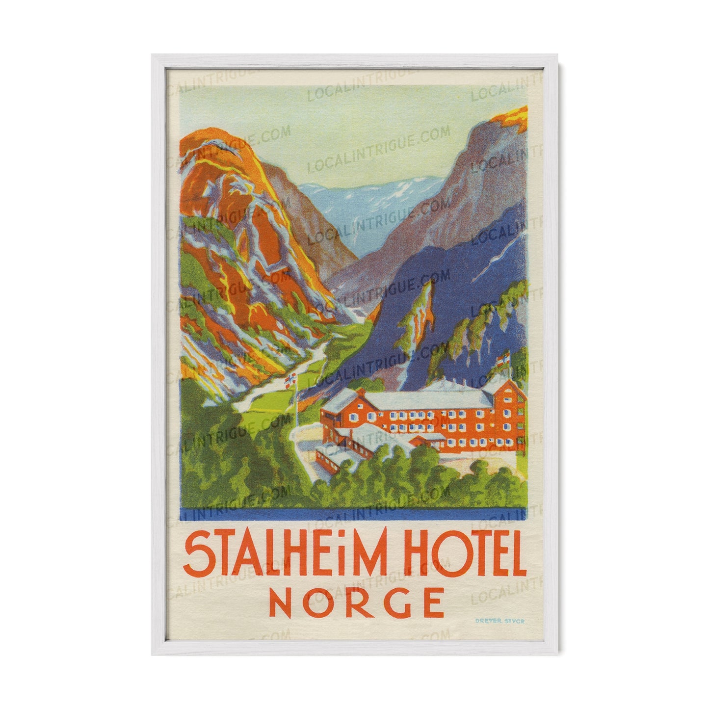 Stalheim Hotel, Norway · Framed Print