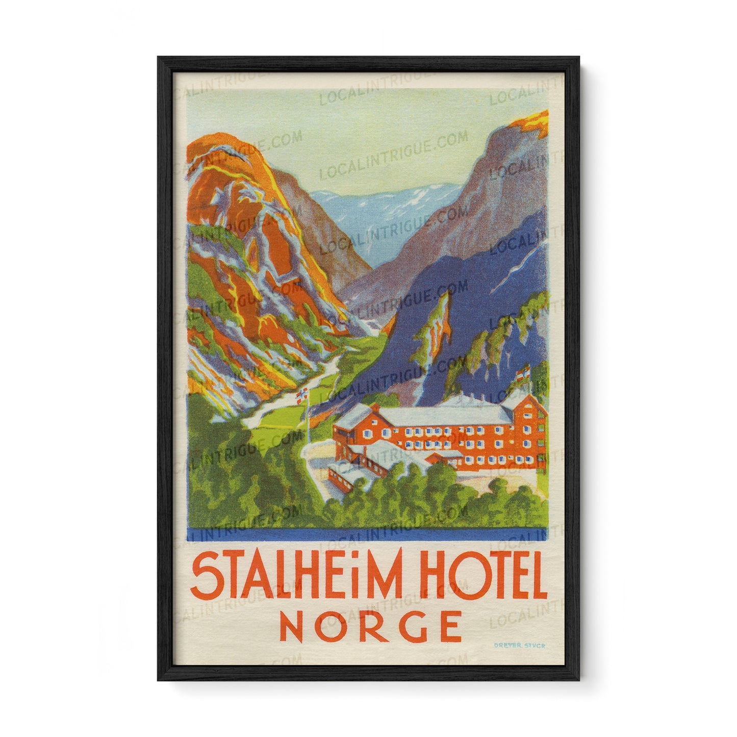 Stalheim Hotel, Norway · Framed Print