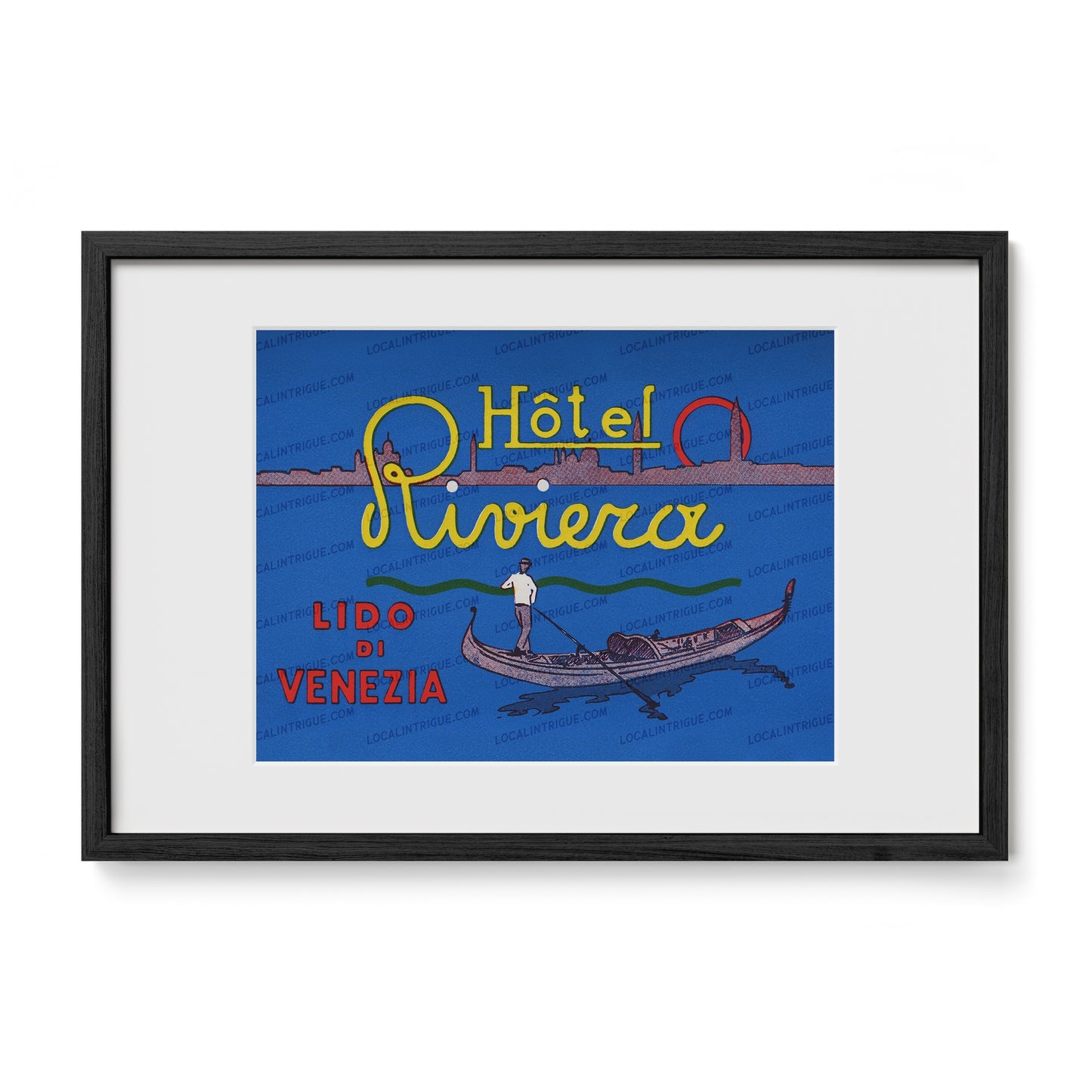Hotel Riviera · Venice, Italy · Framed Print