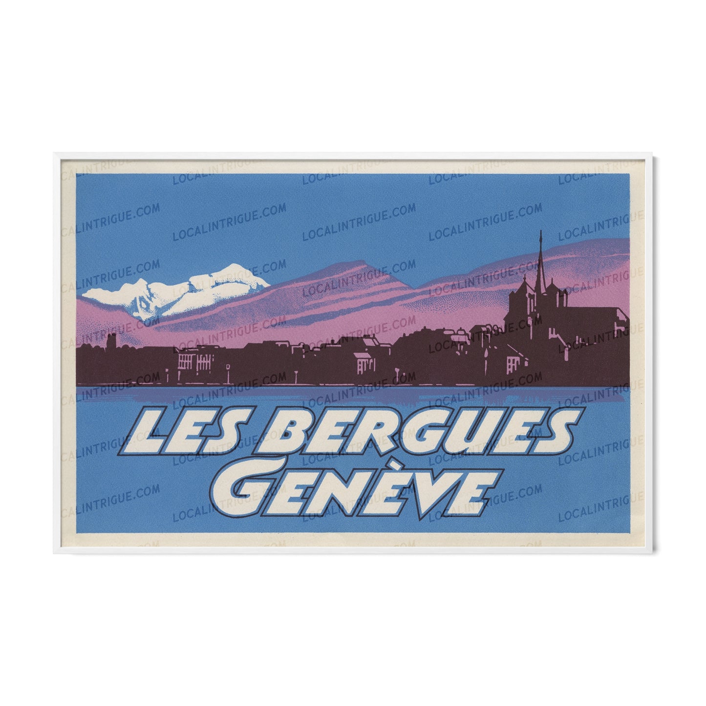 Les Bergues · Geneva, Switzerland · Framed Print