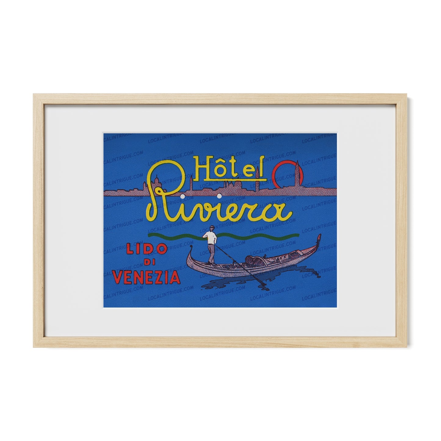 Hotel Riviera · Venice, Italy · Framed Print