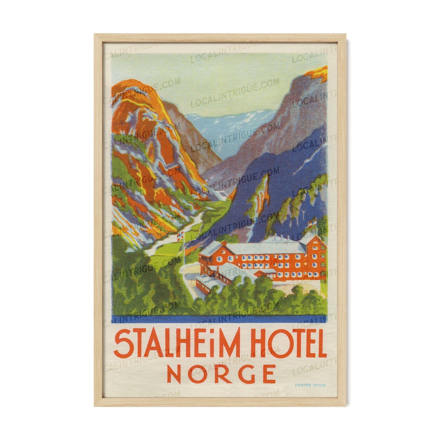 Stalheim Hotel, Norway · Framed Print