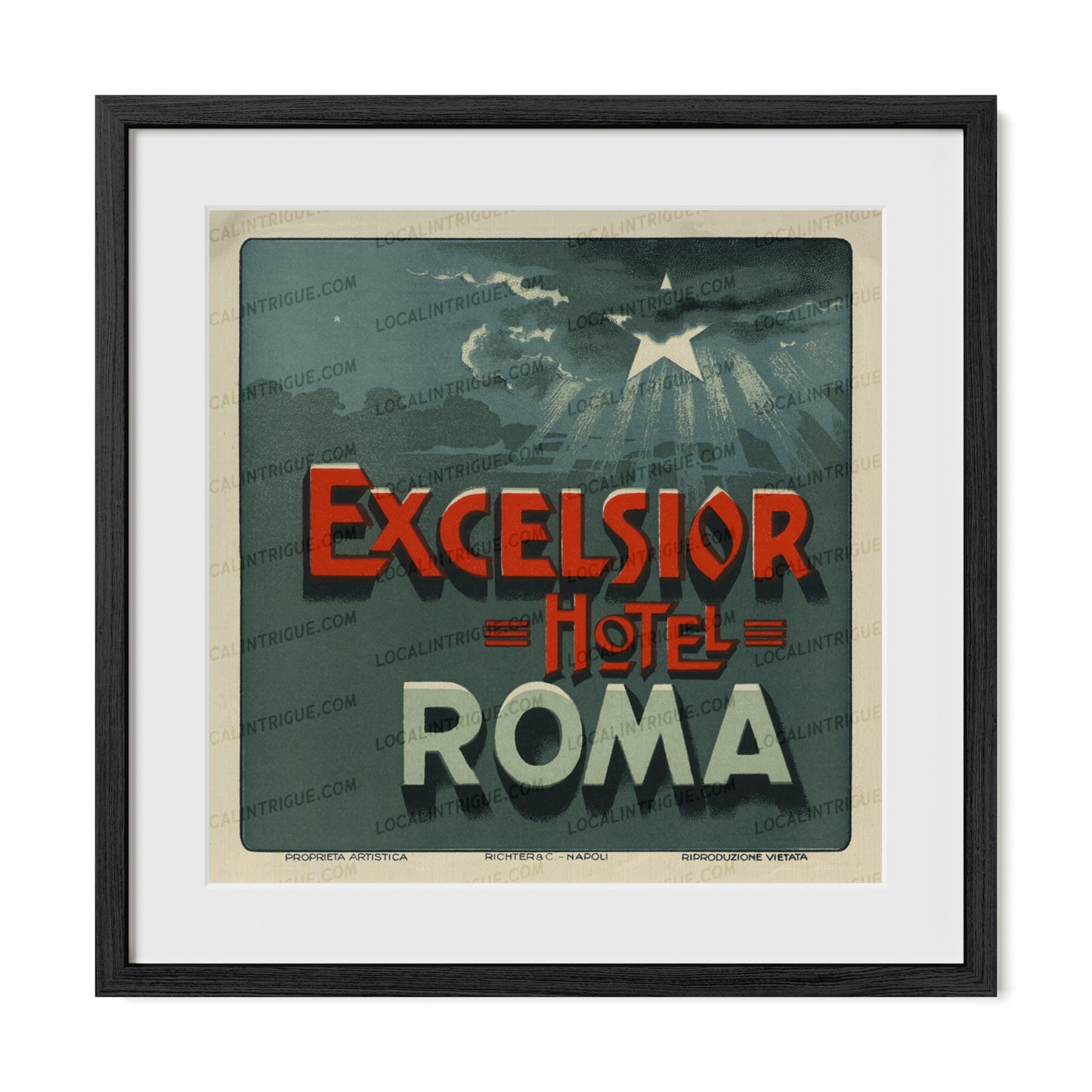 Excelsior Hotel · Roma, Italy · Framed Print