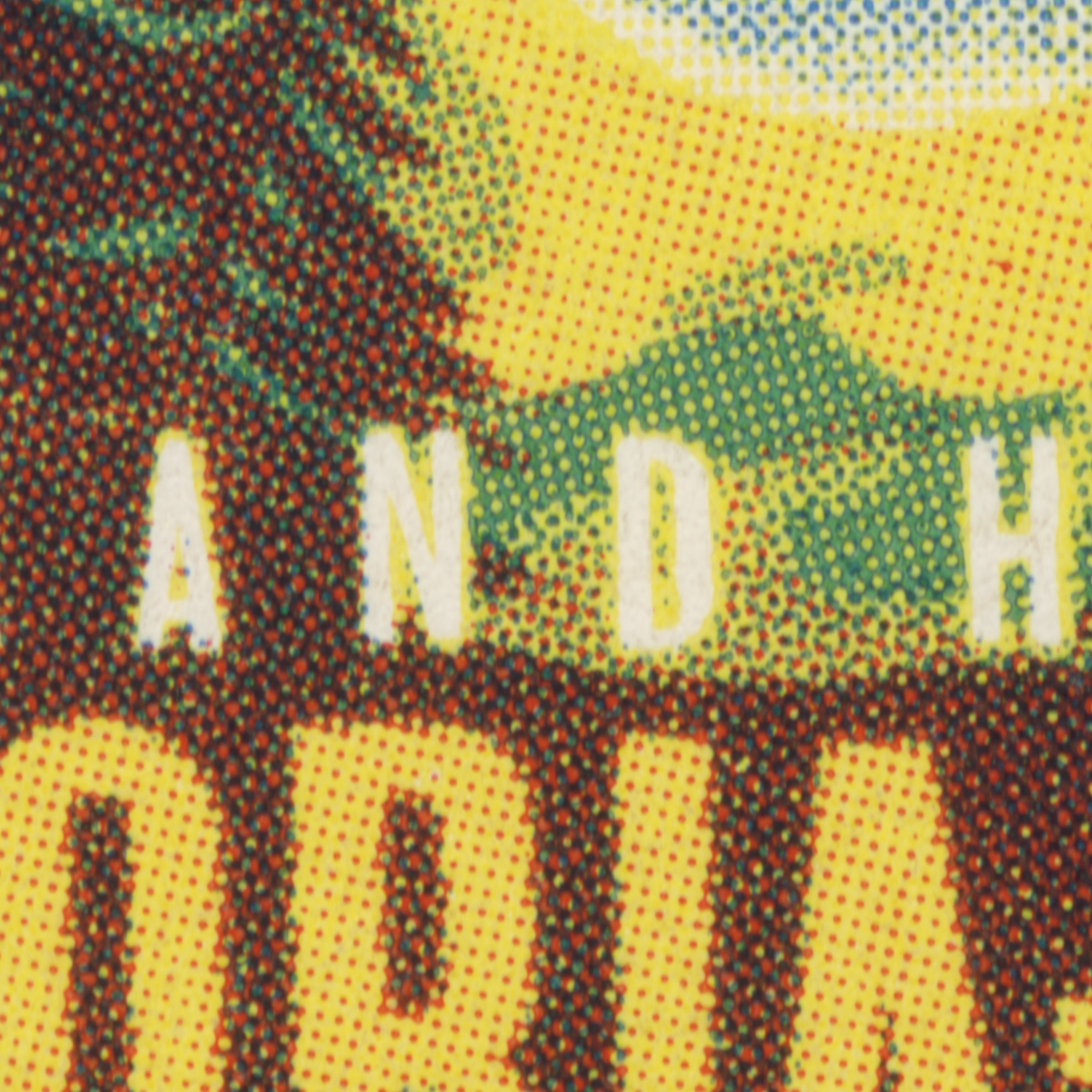 Detail of original vintage Grand Hotel Victoria-Jungfrau Interlaken luggage label artwork