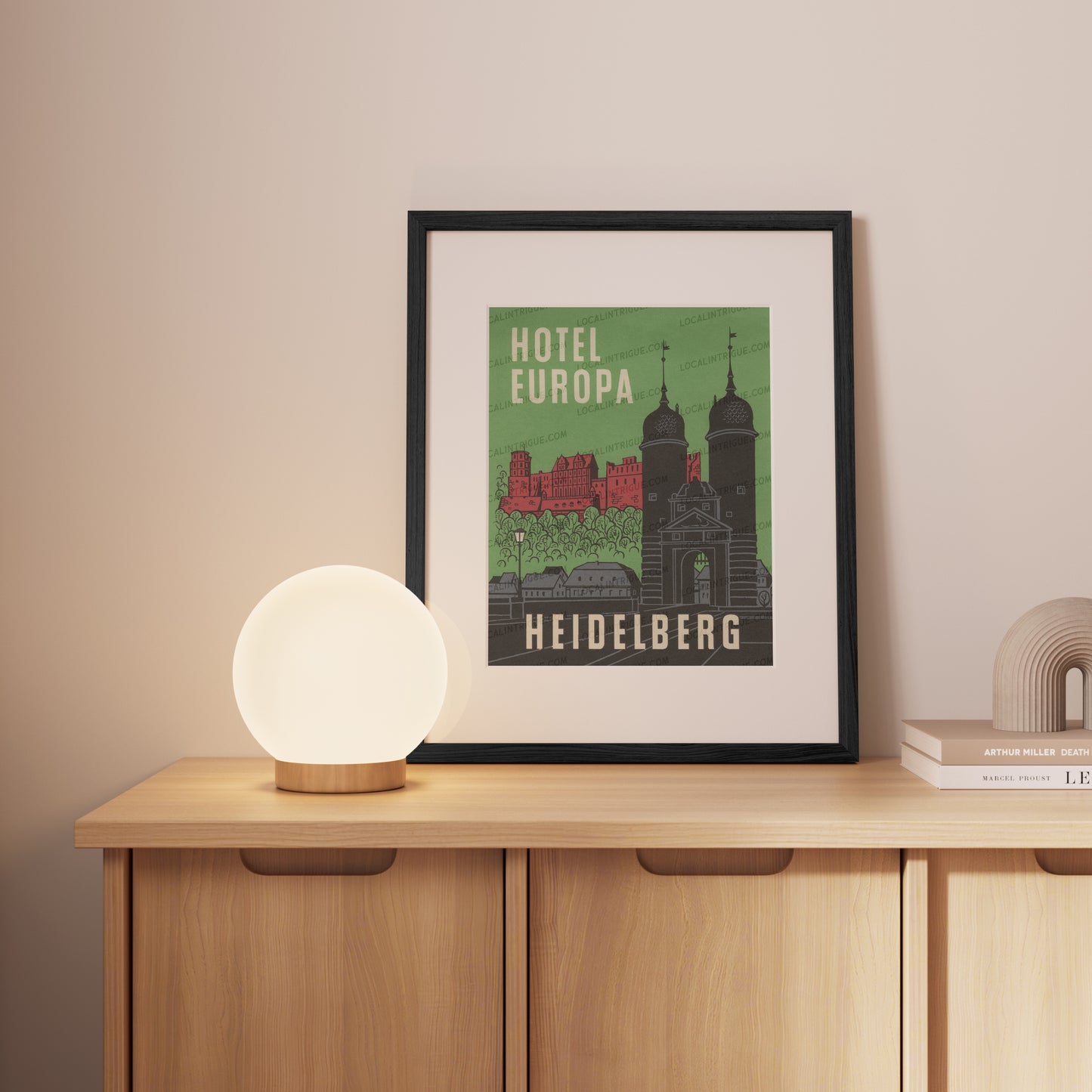 Hotel Europa · Heidelberg, Germany · Framed Print