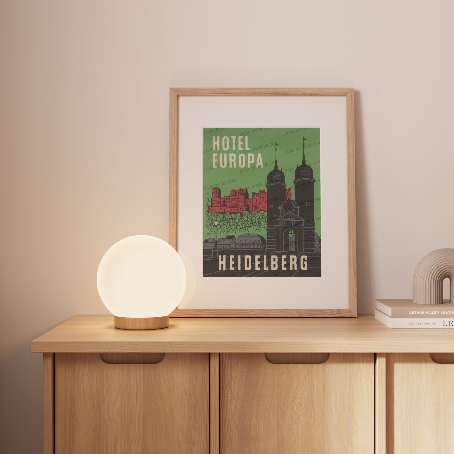 Hotel Europa · Heidelberg, Germany · Framed Print