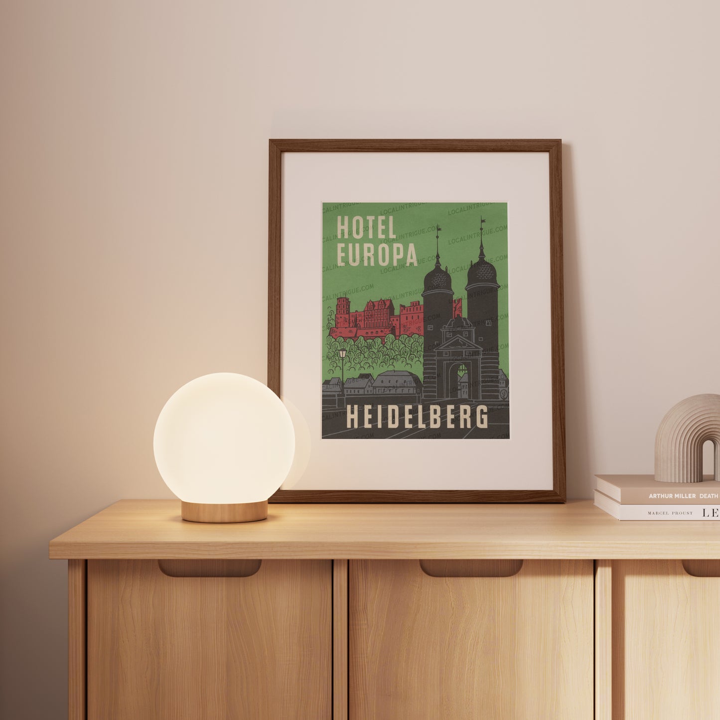 Hotel Europa · Heidelberg, Germany · Framed Print