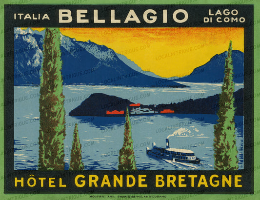 Bellagio Hotel Grande Bretagne - Lake Como, Italy