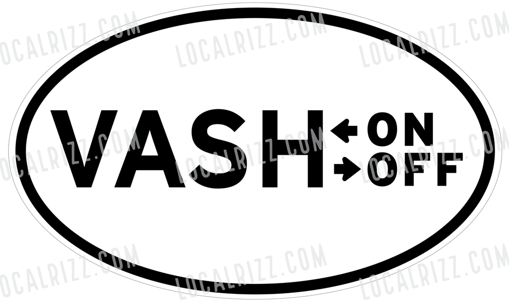 Vashon Vashoff Oval Euro Decal by LocalIntrigue.com 