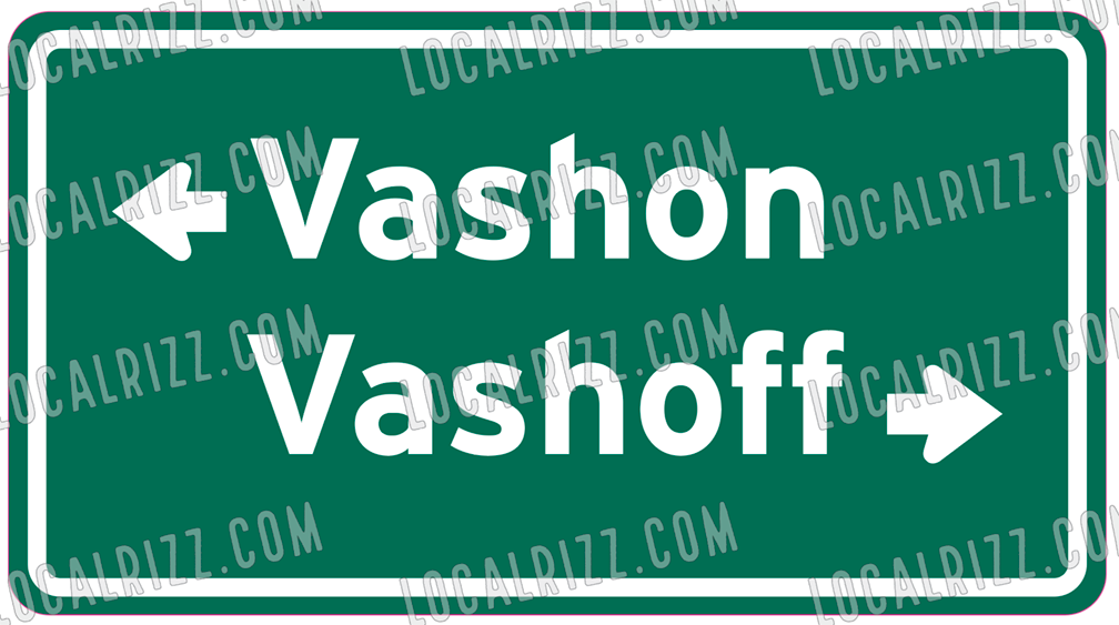 Vashon Vashoff Freeway Sign Decal by LocalIntrigue.com