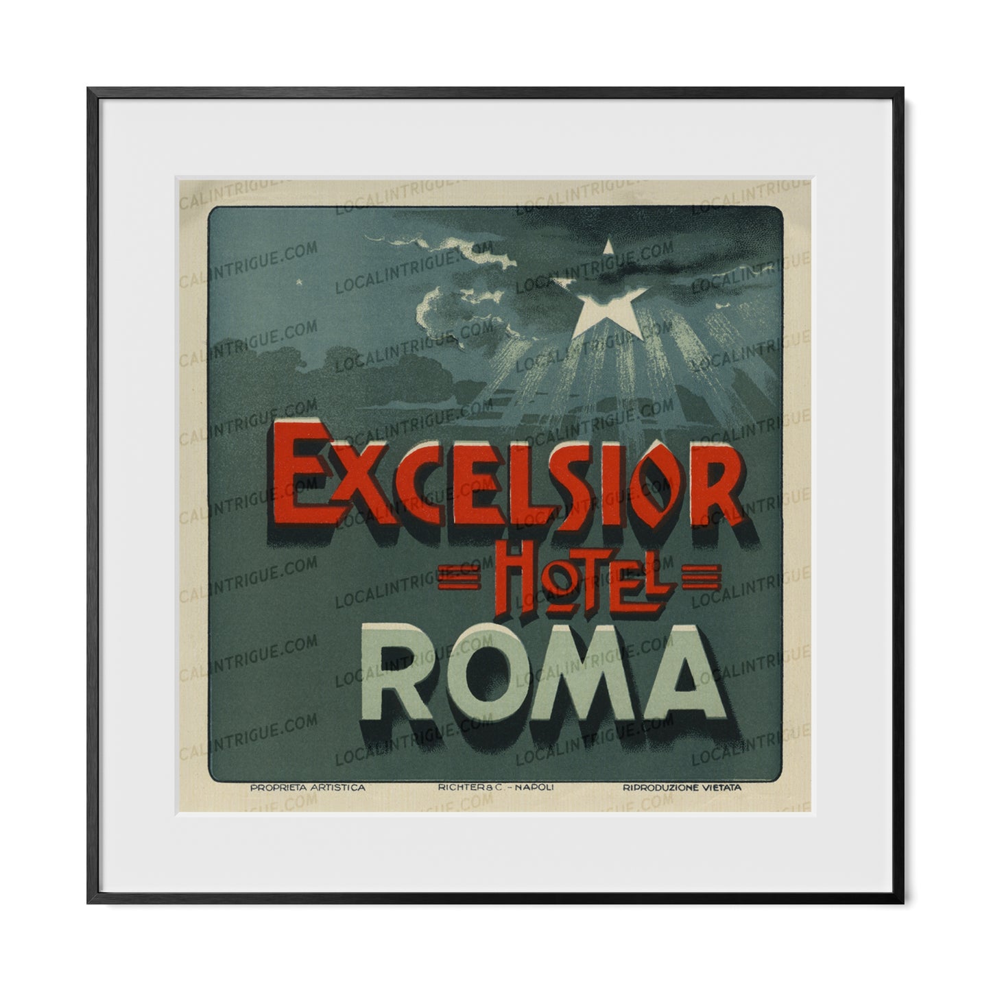 Excelsior Hotel · Roma, Italy · Framed Print