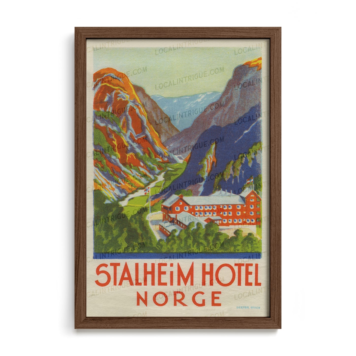 Stalheim Hotel, Norway · Framed Print