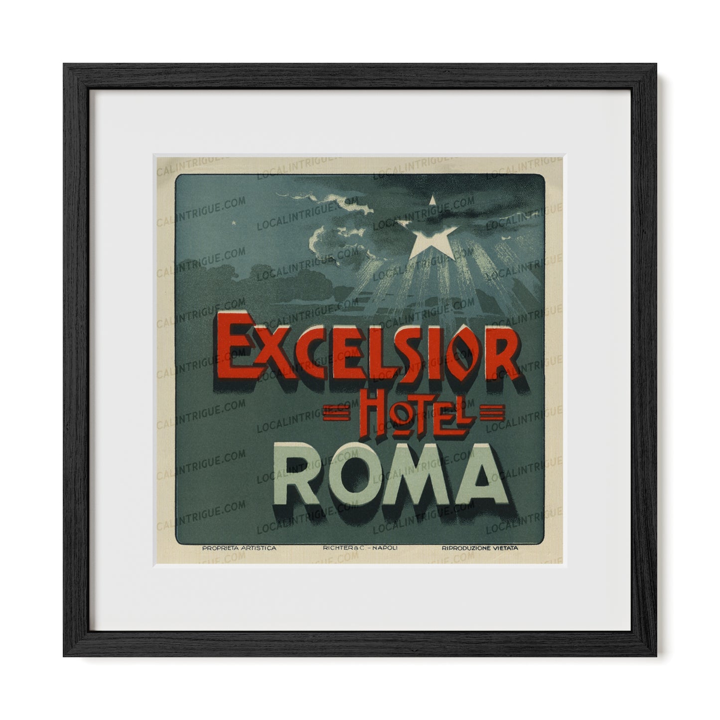 Excelsior Hotel · Roma, Italy · Framed Print