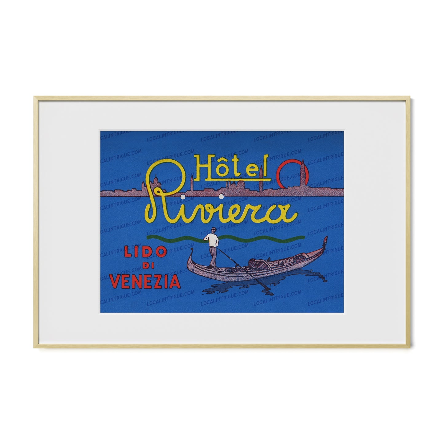 Hotel Riviera · Venice, Italy · Framed Print