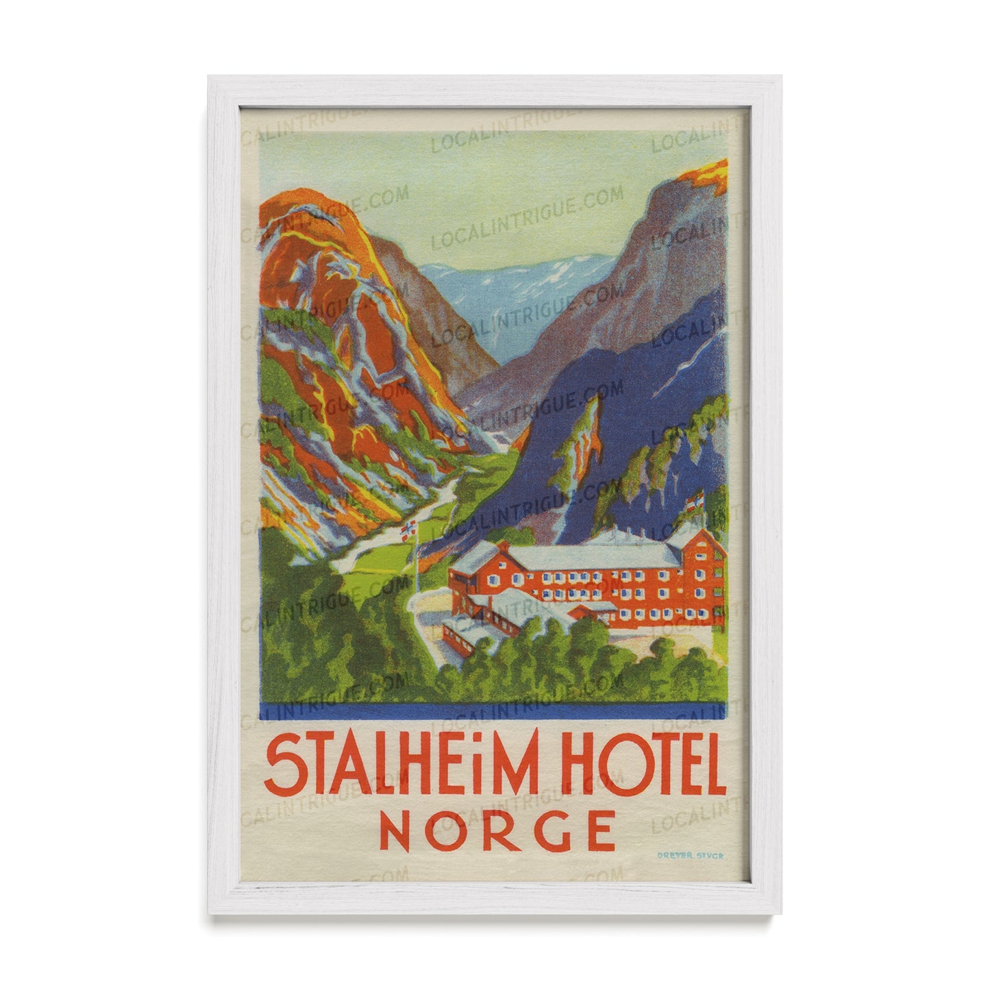 Stalheim Hotel, Norway · Framed Print
