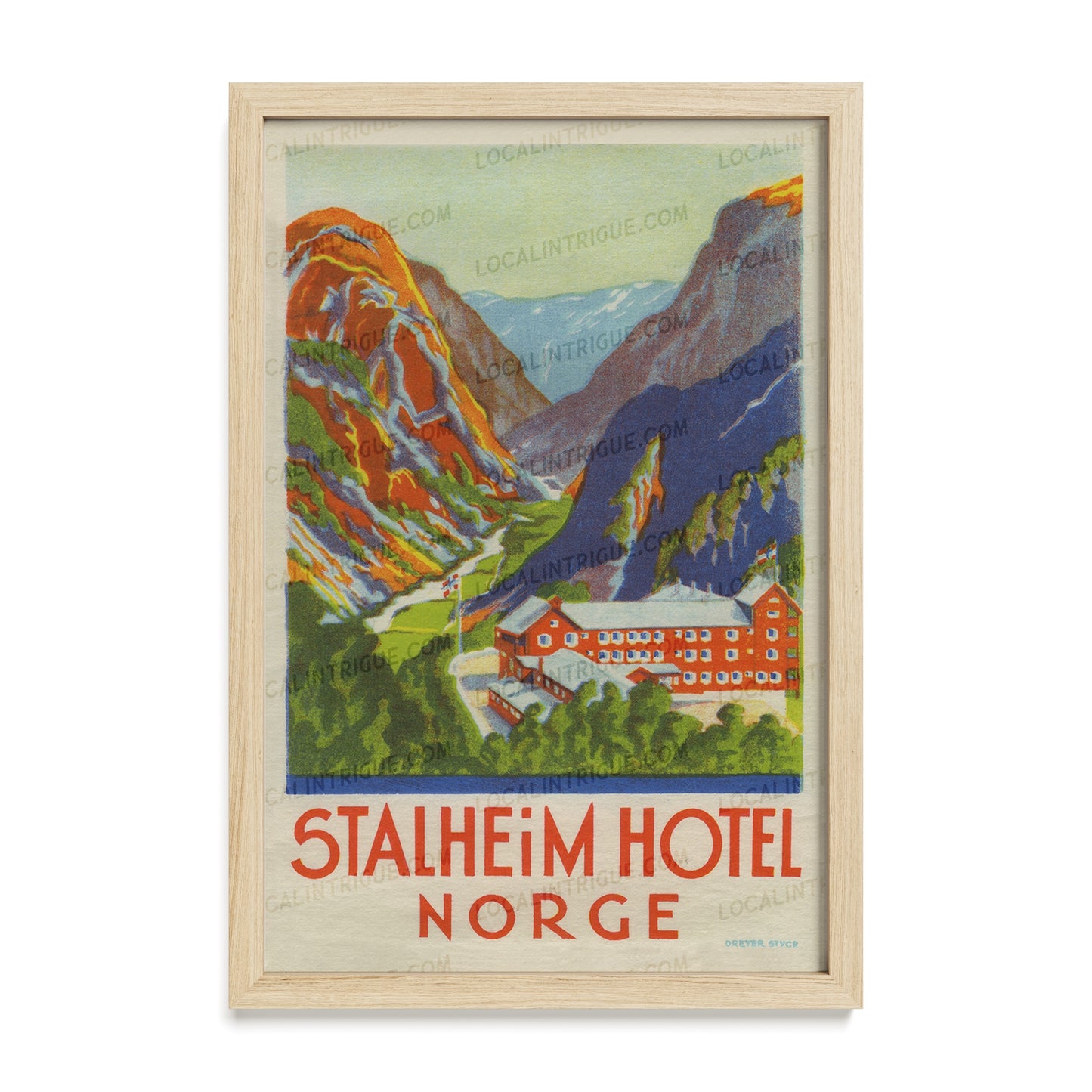 Stalheim Hotel, Norway · Framed Print